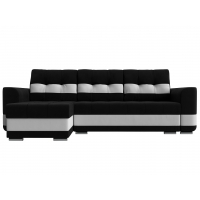 Угловой диван Честер велюр (черный/белый)  - Изображение 3